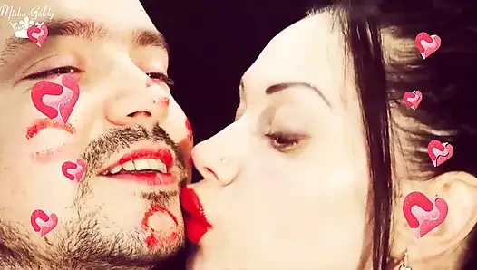 Kompilasi ciuman muka dan tubuh valentine!