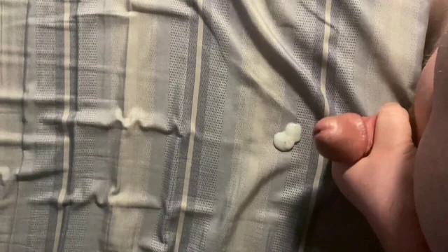 Thick cum load in the bed