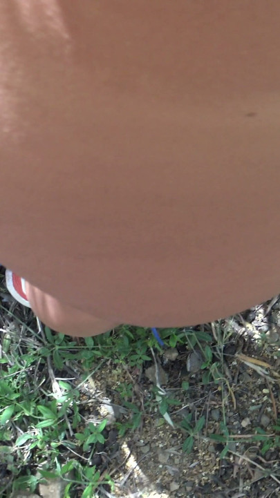American cuckold wife gets massive cumshot on her hairy pussy in French nudist resort | Clip 2