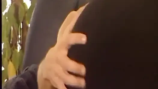 Blonde German Cougar with Big Boobs Gets DP in Vintage FMM Threesome