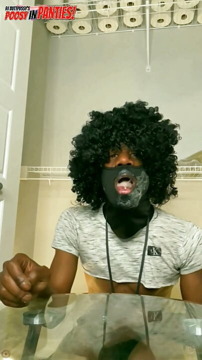 Ass To Mouth Skinny Black Boy with Big Surprise, Takes Huge Dildo in his Ass Part 3 - Starring DJ Buttpussy