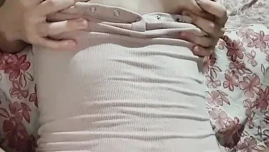 Making my trampolin pussy with this transparent dildo that delights !!