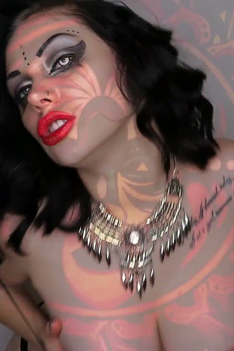 Magic lipstick trance from Voodoo witch to get your seed for her doll