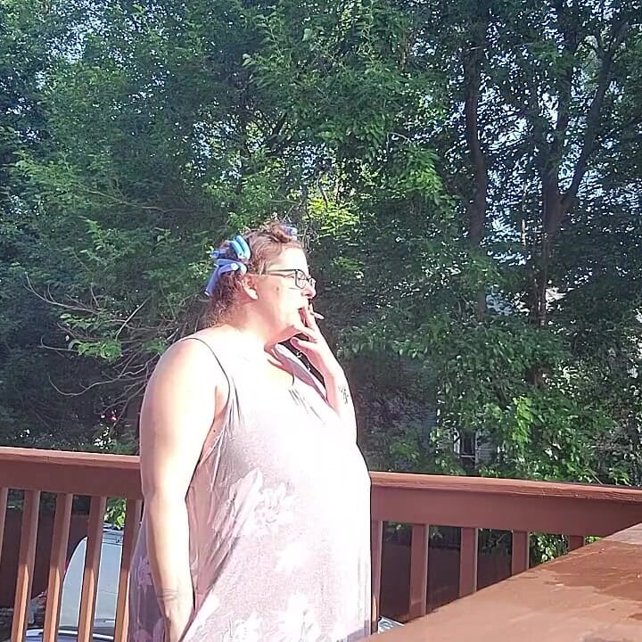 Ma's Smokin' in Curlers