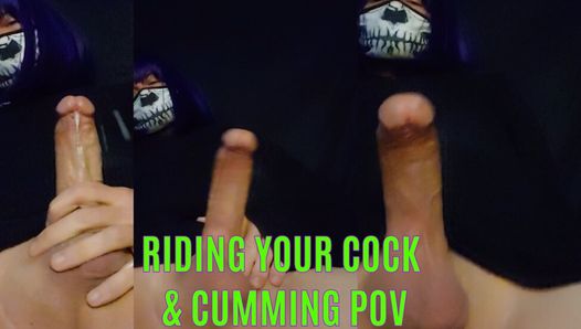 POV Raven LeTrap rides your cock until she cums