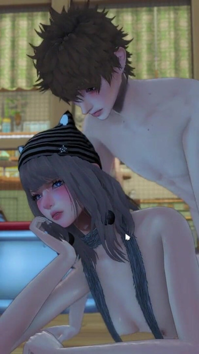 Sims 4 3D - Romantic Afternoon in the Backyard with Asian Couple | Clip 3