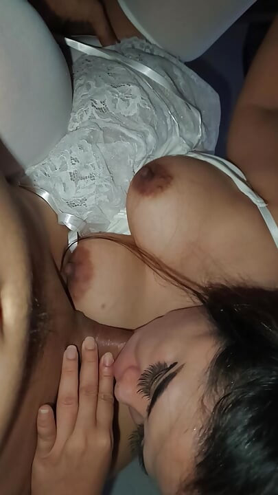 Milf Big Tits Suck Cock of the Friend of Her Husband