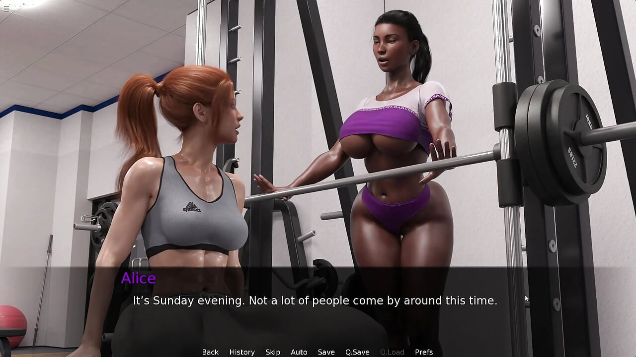 Shemale Girl Fucking BBW Black Girl Pussy In Gym Bathroom