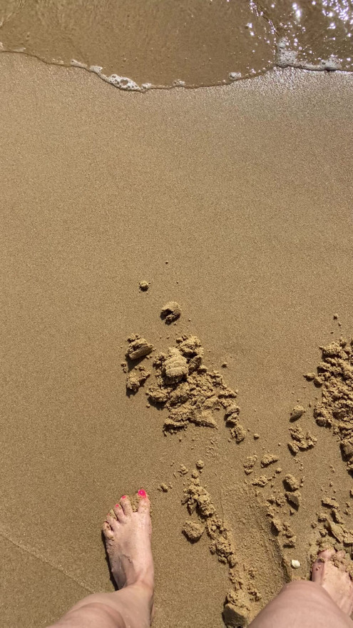 Getting My Feet Wet & Sandy