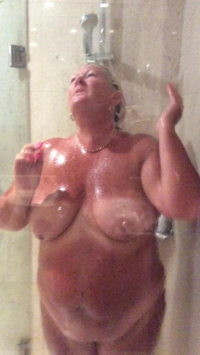 Jennifer in the shower