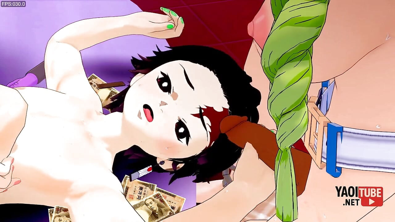 Kimetsu No Yaiba Yaoi hentai - tanjiro follada por Mitsuri Kanroji y Shinobu Kocho Futanaris