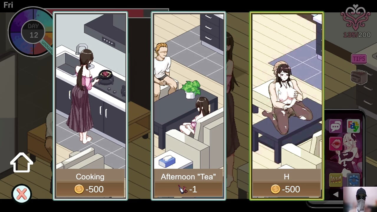 Ntraholic gameplay! Ep-2! The cute wife cheats on her husband with me while he is there!