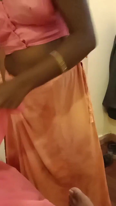 Captivating moment from "Desi Indian Tamil Hotwife's Big Ass & Pussy Teased in Saree - Cuck Films!"