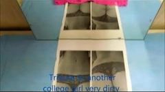 Tribute to another college girl very dirty  panty