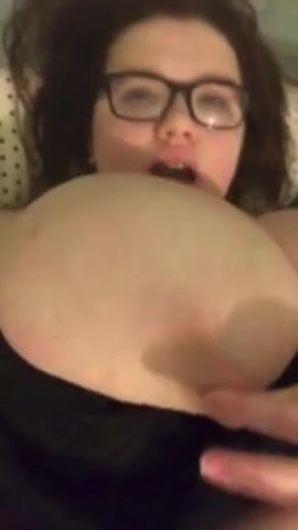 Young BBW gets beautiful big tits out in slow motion