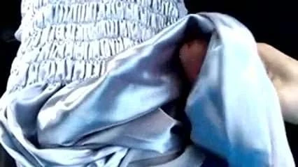 Satin dress from a girl