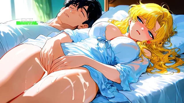 Extra Lessons After Dark with Blonde MILF - Ai Animation