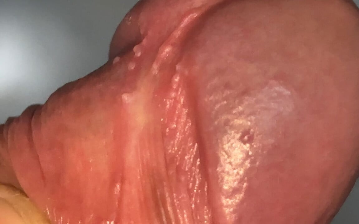 Stepdaddy with Lumpy Glans Feels Huge Orgasm
