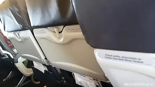 Airplane! Sucking Dick and Masturbating