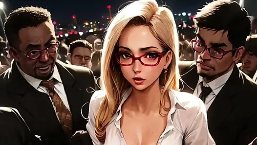 Kız öğrenciler mosh pit'te yabancılara göğüslerini gösteriyor