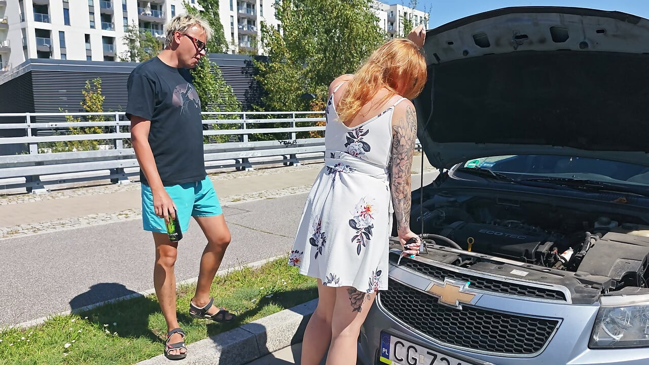 My Car Broke Down. a Stranger Fixed It in Exchange for a Blowjob and Sex.