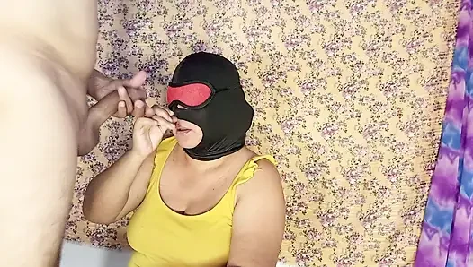 Beautiful woman likes to drink cock milk daily