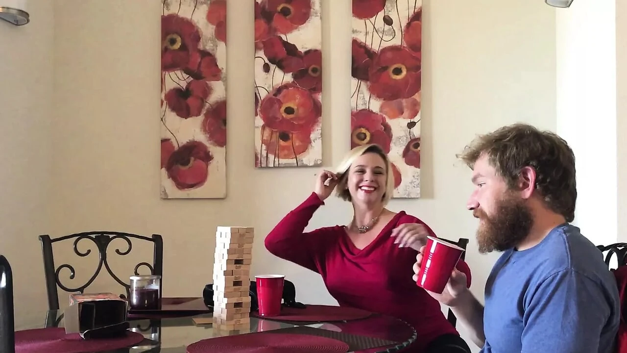 Step Aunt & Stepnephew Christmas Sex - Brianna Beach