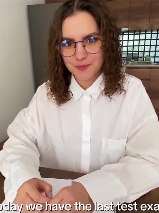 Sexy and Horny Student Seduced Her Teacher During the Exam