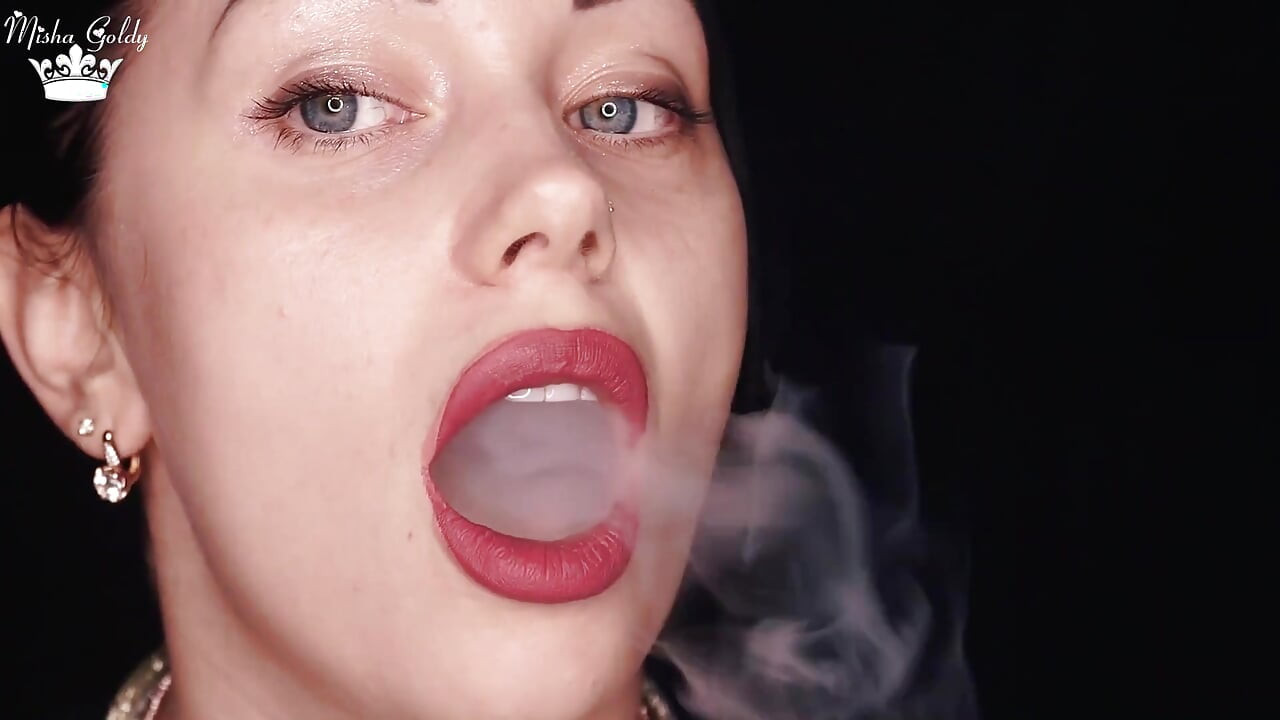 Smoking compilation & lipstick & lip fetish!