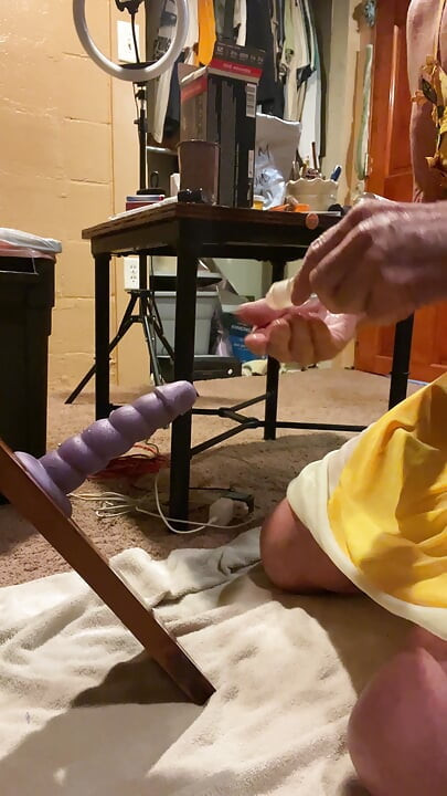 Riding a Dildo !!!