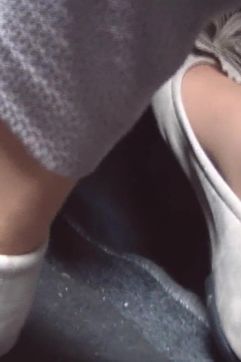 Soft Revving and Delicate Pedal Pumping in Beige Flats on Hosed Feet