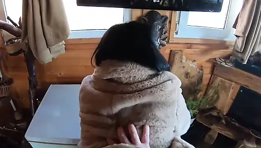 Sakso fetiş delici, kürk manto ve seksi kıyafetler 7