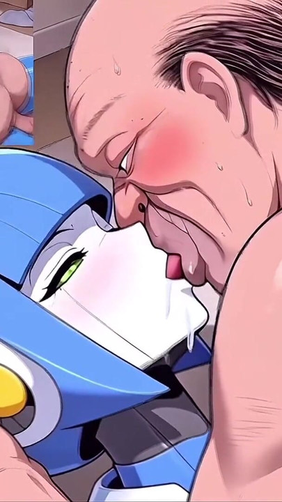 Introducing Hot Female Robots as a Response to Japan’s Declining Birth Rate - hentai ai video, kiss, ejaculation, old man | Clip 1