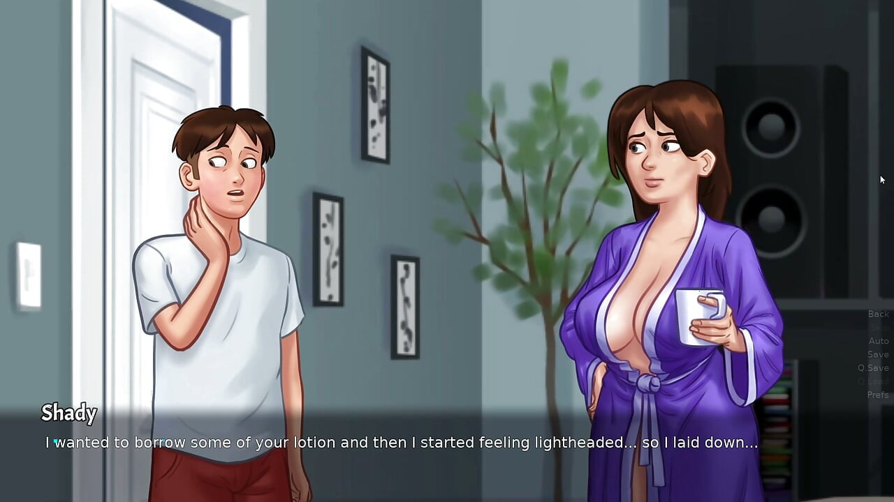 Caught masturbating in Stepmom's room - Summertime Saga part 11