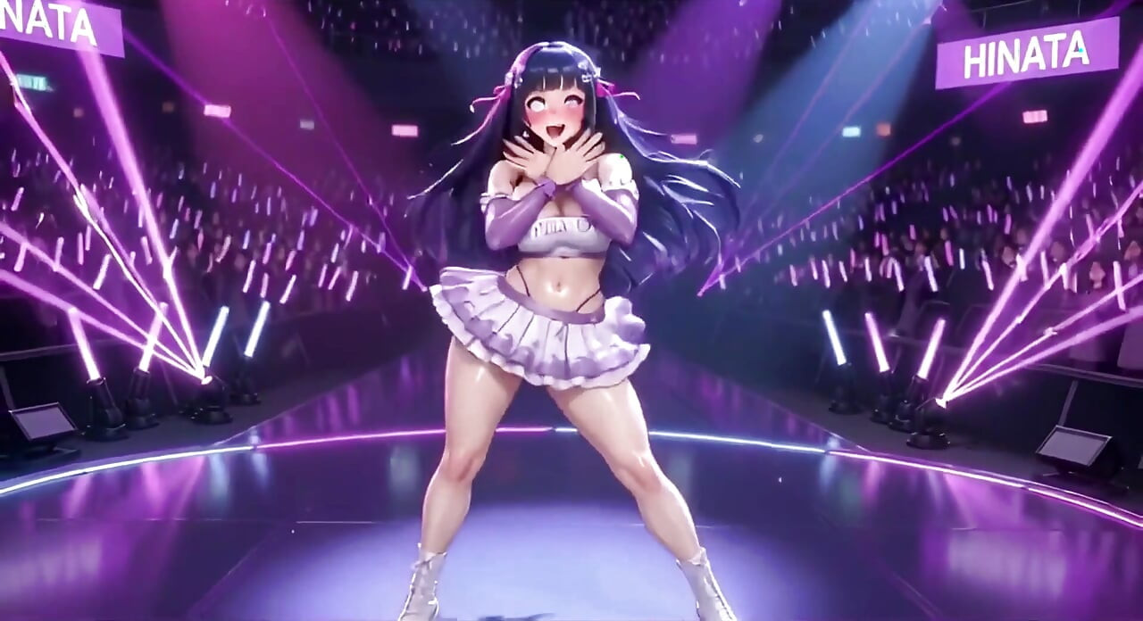 Hinata Hyuga , Badan Jala Lewd - Permainan Tetek Berminyak, Rintihan & Usikan Badan Basah