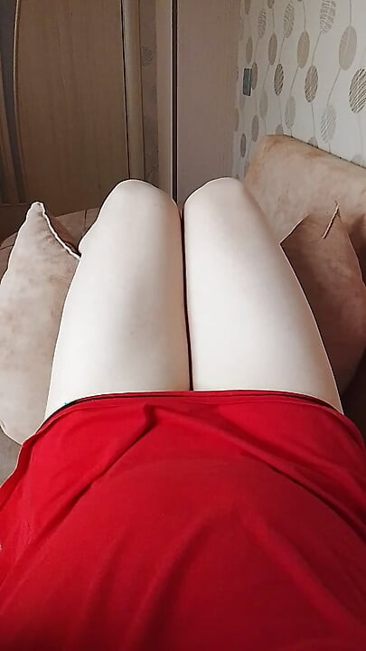Just a Cute Cock and Feminine Legs