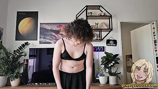Trans Slut blows neighbour and gets her ass creampied - prettyboi2000x