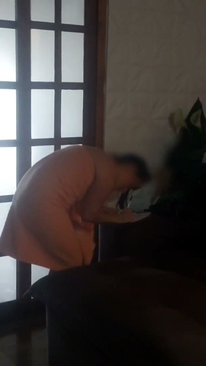 married woman receives delivery man only in towel and drops towel! did something happen? | Clip 1