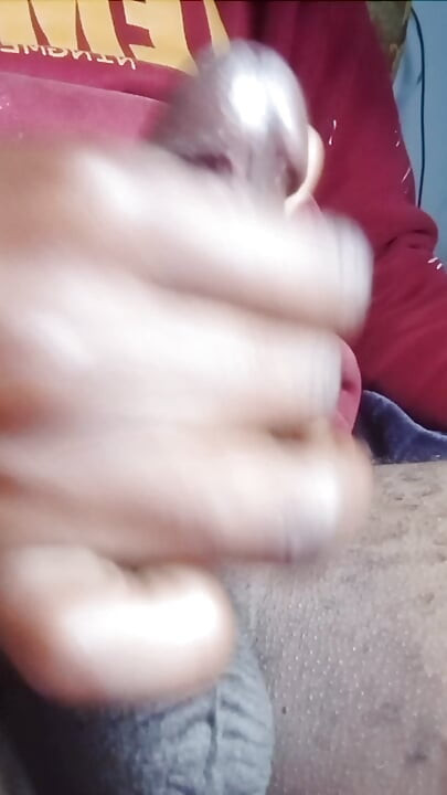 Masturbating