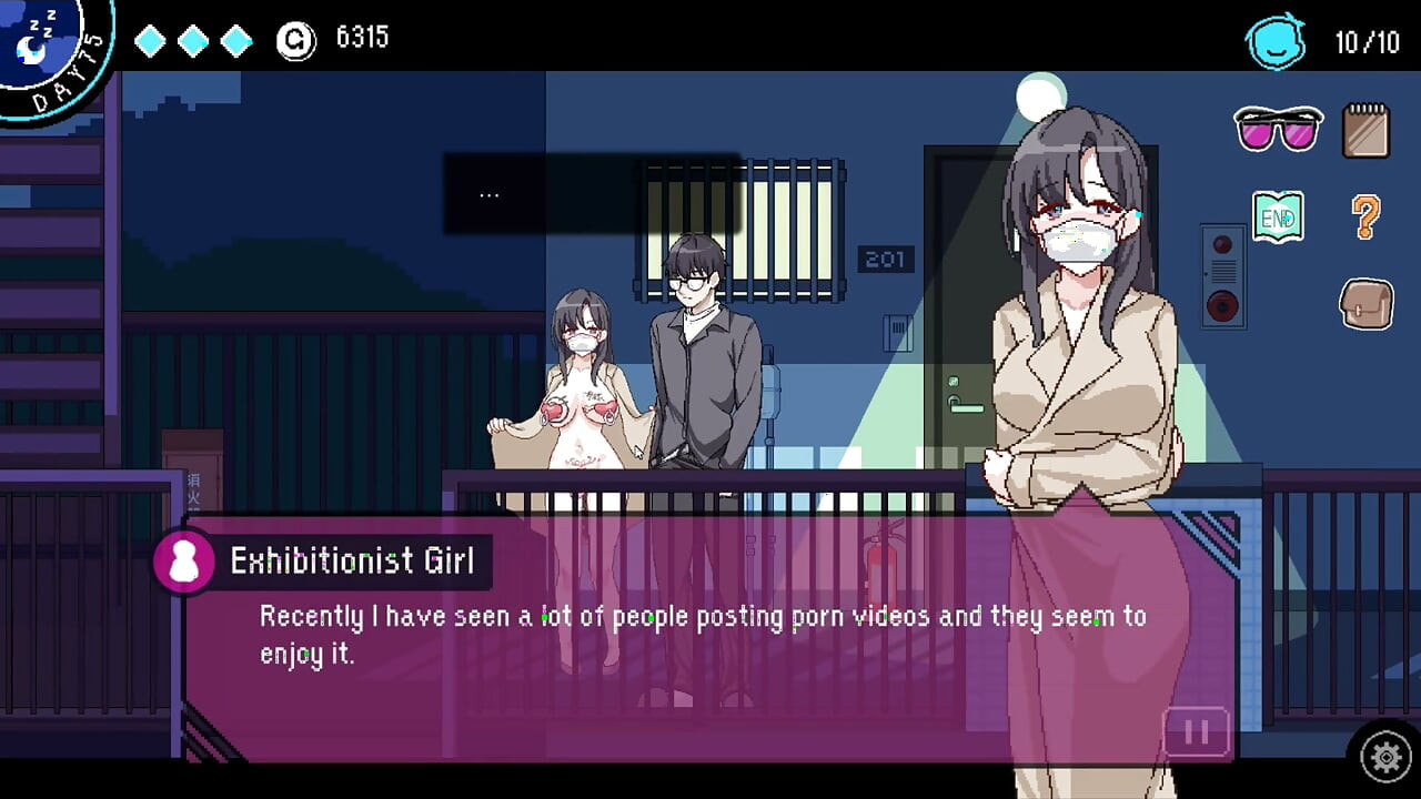 Jogo Hentai - Cenas de sexo no apartamento - Cena de sexo com vizinhos - A censura