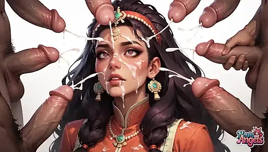 Забрызганная молоком азиатка Cheongsam Queen в многокорном Блиссе