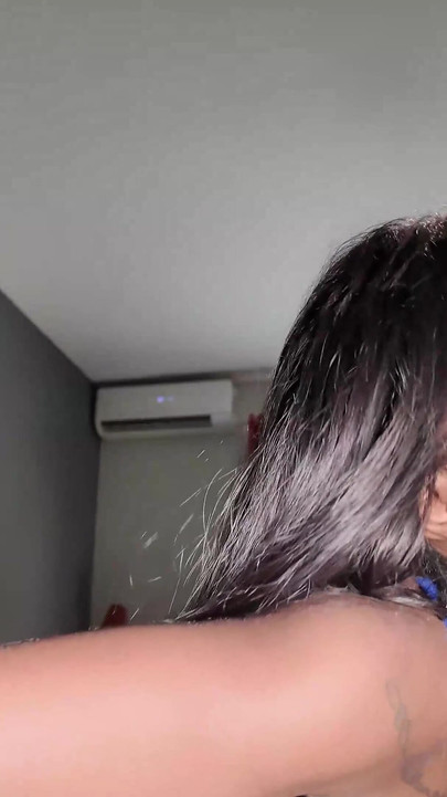 Tiny Black Pussy Filled with Cum