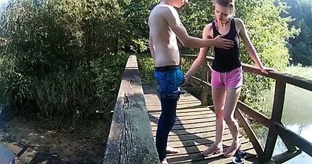 Public fuck with amateur girl