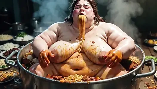 Cewek super semok ini lagi asik jilat memek berbulu sambil bugil!
