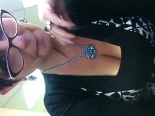 Mature Woman Playing With Herself At Work