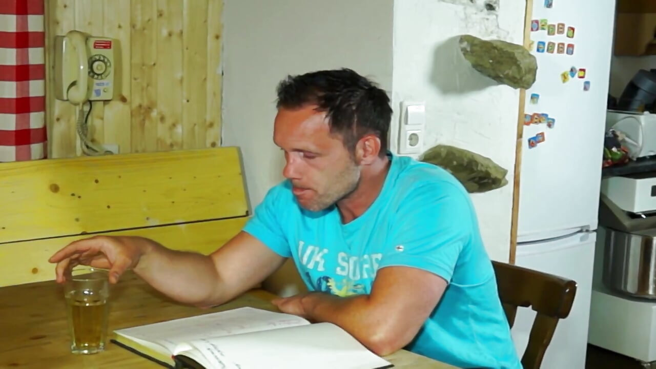 Busty French MILF Playes with Her Pussy in Camp