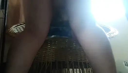 Küçük evcil hayvan sikilmek için dört ayak üstüne çıkıyor