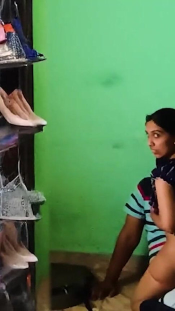 Captivating moment from "Chappal shop mein chudai"