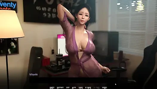 Japanese Stepmom Showing Her Big Boobs Cleavage To Her Stepson