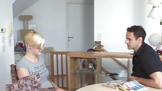 Real German amateur whore with small firm tits and light